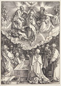 Antagelsen og kroningen av jomfruen av Albrecht Dürer