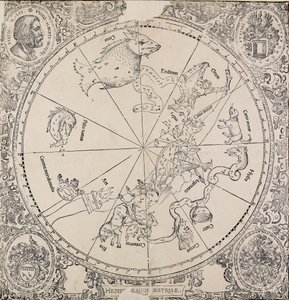 Det chelestiale diagrammet på den sørlige halvkule, tidlig på 1500-tallet av Albrecht Dürer