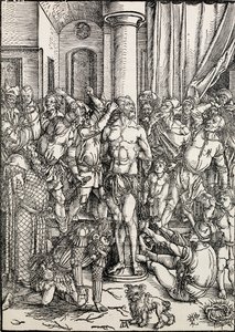 The flagellation, c149697 av Albrecht Dürer