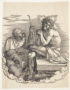 Sorgens mann hånet av en soldat av Albrecht Dürer