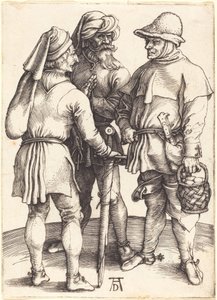 Tre bønder i samtale av Albrecht Dürer
