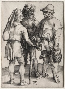 Tre bønder i samtale av Albrecht Dürer