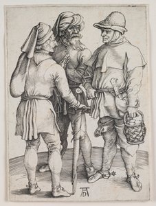 Tre bønder i samtale av Albrecht Dürer