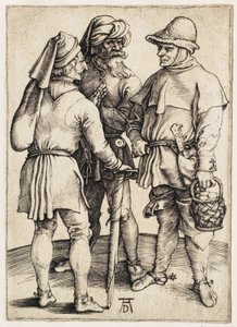 Tre bønder i samtale av Albrecht Dürer