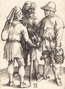Tre bønder i samtale, ca. 1497. av Albrecht Dürer