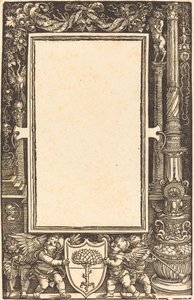 Tittelgrense med Putti som holder Pirckheimer-armene av Albrecht Dürer
