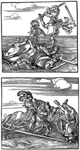 Turneringsscener, 1515-1516, 1936 av Albrecht Dürer