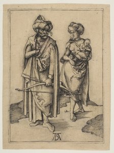 Tyrkisk familie, ca. 1496. av Albrecht Dürer