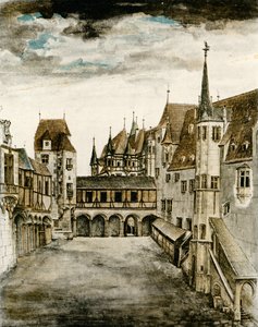 Utsikt over borggården av Albrecht Dürer