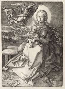 Jomfru kronet av en engel av Albrecht Dürer