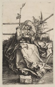 Jomfru og barn på en gresskledd benk, 1503. av Albrecht Dürer