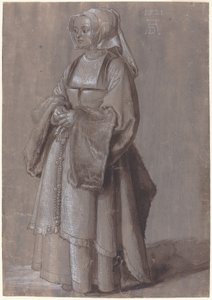 Ung kvinne i nederlandsk kjole av Albrecht Dürer