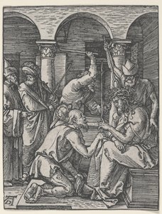 Kristus kronet med torner, ca. 1510 (tresnitt) av Albrecht Dürer