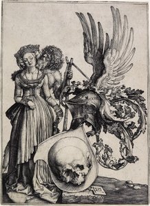 Våpenskjold med hodeskalle, ca. 1503 av Albrecht Dürer