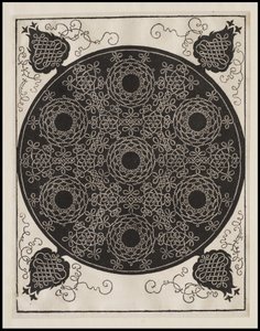 Fjerde knute, 7 sirkulære grupper av knuter med svarte senter, ca. 1506 av Albrecht Dürer