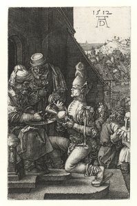 Pilatus vasker hendene, 1512 av Albrecht Dürer