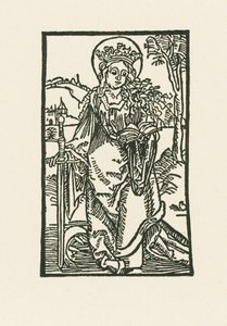 Den hellige Katarina av Albrecht Dürer or Duerer