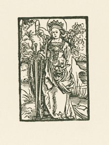 Den hellige Katarina av Albrecht Dürer or Duerer