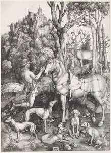 Saint Eustace, ca. 1500-1501 (gravering) av Albrecht Dürer