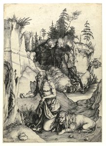 Sankt Jerome botferdig, ca. 1497 (buringravering) av Albrecht Dürer