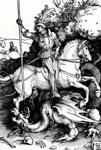 St. George and the Dragon av Albrecht Dürer