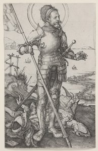 St. George on Foot av Albrecht Dürer