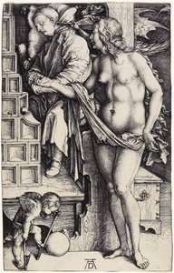 Drømmen, ca. 1500 (gravering) av Albrecht Dürer