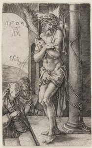 Sorgens mann som står ved søylen av Albrecht Dürer