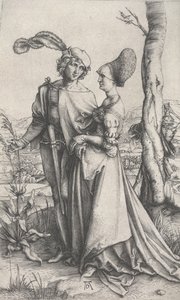 The Promenade, c.1496-1497 (engraving) av Albrecht Dürer