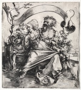 The Ravisher, ca. 1495 (gravering) av Albrecht Dürer or Duerer
