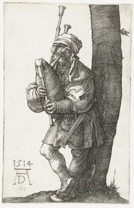 Sekkepipespilleren av Albrecht Dürer or Duerer