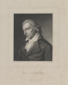 Portrett av Friedrich von Schiller 1759-1805, ca. 1840 av Albrecht Fürchtegott Schultheiss