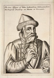 John Guttemberg, pub. 1683 gravering. av Albrecht Mentz