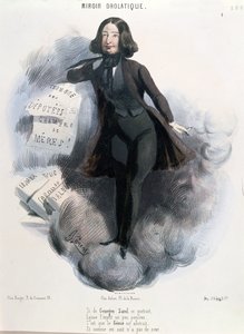 Karikatur av George Sand (1804-76) ca. 1848