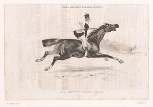Jongeman op galopperend paard Å ha en tjener, og å ikke ha ham hos deg..! (tittel på objekt) Kleine geneugten van het paardrijden (serietittel) De små gledene ved ridning (serietittel på objekt)