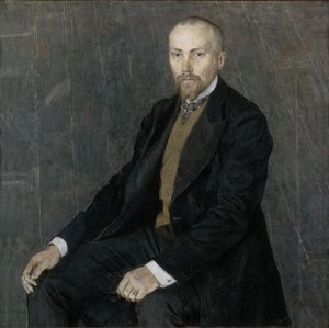 Portrett av kunstneren Nicholas Roerich 1874-1947, 1907 av Aleksandr Jakovlevic Golovin