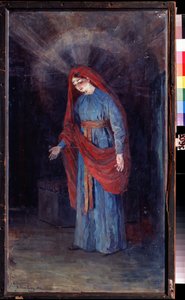 ""Madonna of the Annunciation"" Maleri av Alexander Yakovlevich Golovin (Alexander Golovin) (1863-1930) 1894 State United Art Museum, Kostroma av Aleksandr Jakovlevic Golovin