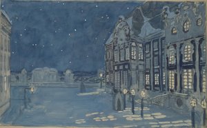 Vinterpalasset. Scenedesign for operaen The Ice House av A. Koreshchenko, 1901