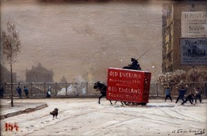 Vinter i Paris av Alexey Bogolyubov - Bogolyubov, Alexey Petrovich (1824-1896)