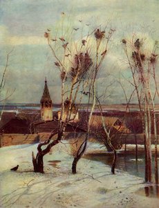 'Ravnene har ankommet', 1871, 1965. av Aleksey Savrasov