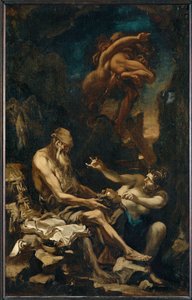 Fristelsen til den hellige Antonius den store … av Alessandro (style of) Magnasco