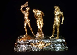 Flagelering av Kristus, midten av 1600-tallet (forgylt bronse)