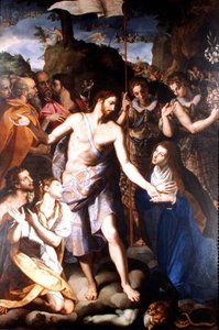 Kristi nedstigning i limbo av Alessandro Allori