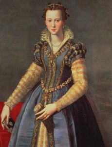 Marie de Medici (1573-1642), kone til Henri IV av Frankrike (1553-1610) (panel)