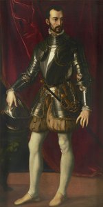 Portrett av Francesco I de Medici 1541-1587, storhertug av Toscana, 1570-1575. av Alessandro Allori