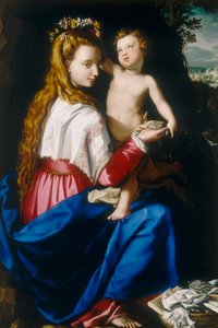 Jomfru med barn av Alessandro Allori
