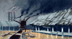 Forventning: hus på påler (palafitter). Illustrasjon av Alesandro Lonati. 2010 av Alessandro Lonati