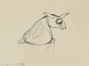 Fantastic Creature: Ote (Oy), et dyr forestilt av Stephen King for hans saga om "The Dark Tower". av Alessandro Lonati
