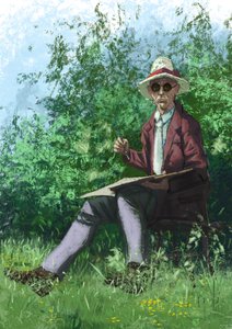 Hermann Hesse maler i hagen av Alessandro Lonati