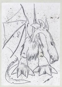 Legendarisk dyr for fantasiillustrasjon: drage. av Alessandro Lonati